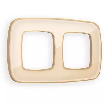 Рамка Ambrella Volt OMEGA Coint (Бежевый Стекло органическое/Шампань) 2-ая OF640342