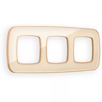 Рамка Ambrella Volt OMEGA Coint (Бежевый Стекло органическое/Шампань) 3-ая OF640343