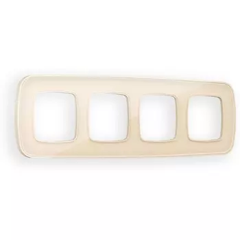 Рамка Ambrella Volt OMEGA Coint (Бежевый Стекло органическое) 4-ая OF640304