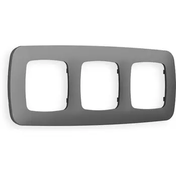 Рамка Ambrella Volt OMEGA Ecta (Антрацит серый) 3-ая OF140653