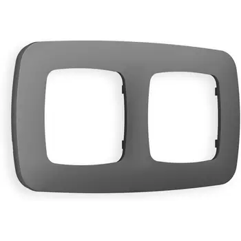 Рамка Ambrella Volt OMEGA Ecta (Антрацит серый) 2-ая OF140652