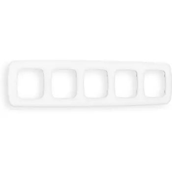 Рамка Ambrella Volt OMEGA Ecta (Белый матовый) 5-ая OF140125