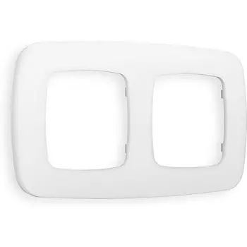 Рамка Ambrella Volt OMEGA Ecta (Белый матовый) 2-ая OF140122