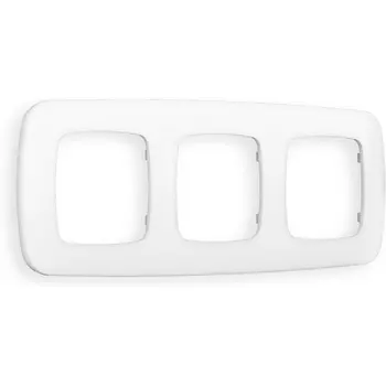 Рамка Ambrella Volt OMEGA Ecta (Белый матовый) 3-ая OF140123