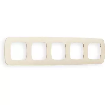 Рамка Ambrella Volt OMEGA Ecta (Бежевый матовый) 5-ая OF140335