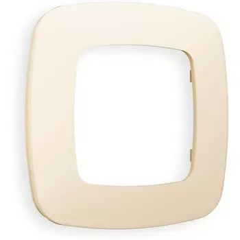 Рамка Ambrella Volt OMEGA Ecta (Бежевый матовый) 1-ая OF140331