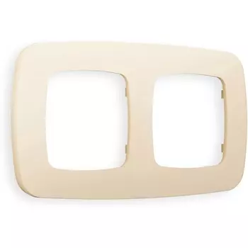 Рамка Ambrella Volt OMEGA Ecta (Бежевый матовый) 2-ая OF140332