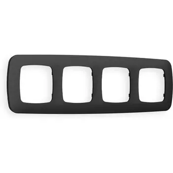 Рамка Ambrella Volt OMEGA Ecta (Графит Мягкое касание) 4-ая OF140804