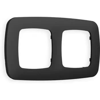 Рамка Ambrella Volt OMEGA Ecta (Графит Мягкое касание) 2-ая OF140802