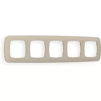 Рамка Ambrella Volt OMEGA Ecta (Серо-бежевый матовый) 5-ая OF140365