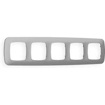 Рамка Ambrella Volt OMEGA Ecta (Сталь матовый) 5-ая OF140505