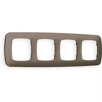 Рамка Ambrella Volt OMEGA Ecta (Темная бронза матовый) 4-ая OF140634