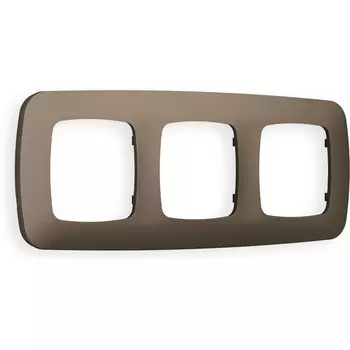 Рамка Ambrella Volt OMEGA Ecta (Темная бронза матовый) 3-ая OF140633