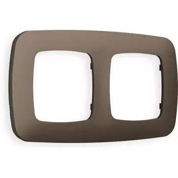 Рамка Ambrella Volt OMEGA Ecta (Темная бронза матовый) 2-ая OF140632