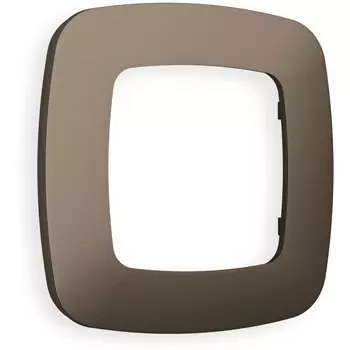 Рамка Ambrella Volt OMEGA Ecta (Темная бронза матовый) 1-ая OF140631