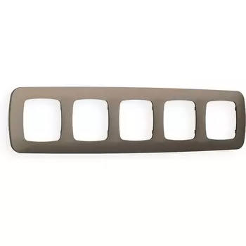 Рамка Ambrella Volt OMEGA Ecta (Темная бронза матовый) 5-ая OF140635