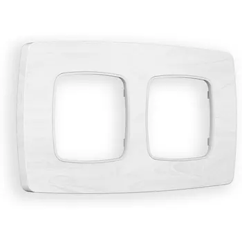 Рамка Ambrella Volt OMEGA Opera (Белый мрамор) 2-ая OF940102