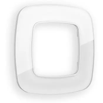 Рамка Ambrella Volt OMEGA Radian (Белый Стекло органическое) 1-ая OF320101