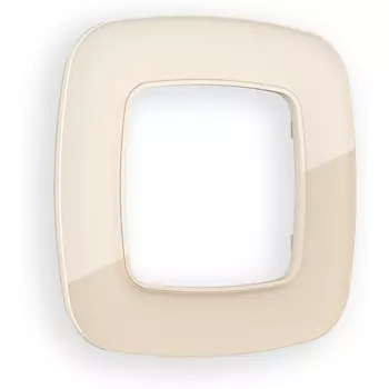 Рамка Ambrella Volt OMEGA Radian (Бежевый Стекло закаленное натуральное) 1-ая OF350301