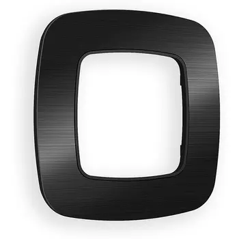 Рамка Ambrella Volt OMEGA Radian (Черный Металл шлифованный) 1-ая OF580501