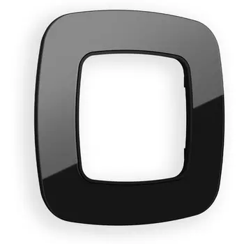 Рамка Ambrella Volt OMEGA Radian (Черный Стекло закаленное натуральное) 1-ая OF350801