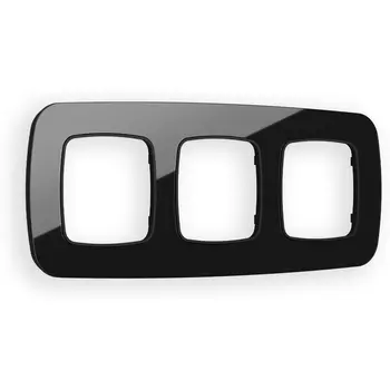 Рамка Ambrella Volt OMEGA Radian (Черный Стекло закаленное натуральное) 3-ая OF350803