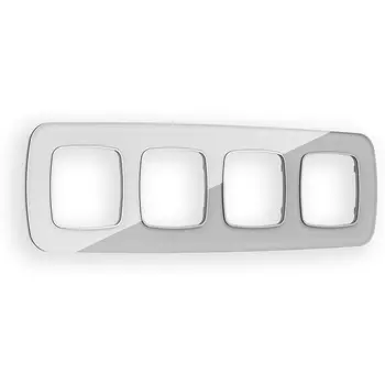 Рамка Ambrella Volt OMEGA Radian (Серебро Стекло органическое) 4-ая OF320404