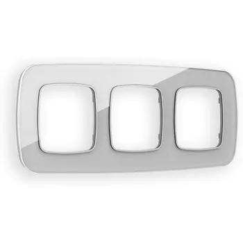 Рамка Ambrella Volt OMEGA Radian (Серебро Стекло органическое) 3-ая OF320403