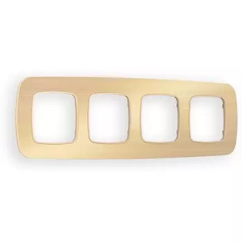 Рамка Ambrella Volt OMEGA Radian (Шампань Металл шлифованный) 4-ая OF580304