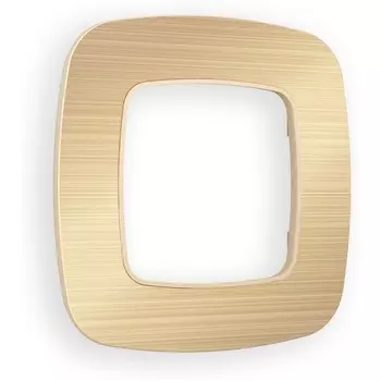 Рамка Ambrella Volt OMEGA Radian (Шампань Металл шлифованный) 1-ая OF580301