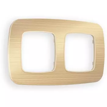 Рамка Ambrella Volt OMEGA Radian (Шампань Металл шлифованный) 2-ая OF580302