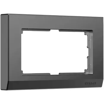 Рамка для двойной розетки (графит матовый) Werkel W0081864 (a063120)