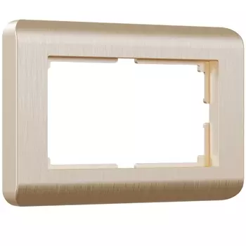 Рамка для двойной розетки Stream (шампань) Werkel W0082111 (a051273)