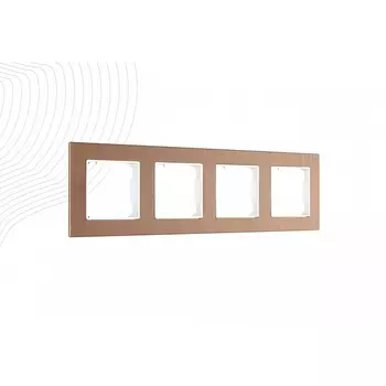 Рамка из алюминия на 4 поста Arte Milano am-503.12 503.12-4.brown