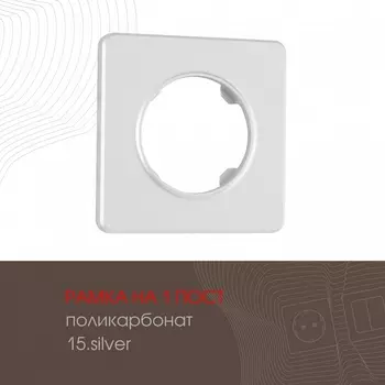 Рамка на 1 пост Arte Milano am-502.15 502.15-1.silver
