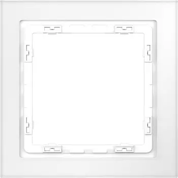 Рамка на 1 пост (белый, матовый, стекло) Voltum S70 VLS110102