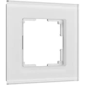 Рамка на 1 пост (белый, стекло soft-touch) Werkel W0013101 (a064564)