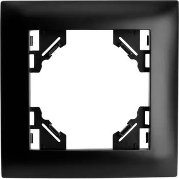 Рамка на 1 пост (черный) Stekker Эрна Элегант 49661