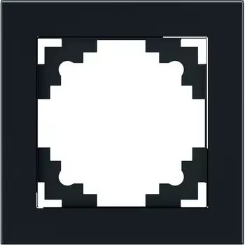 Рамка на 1 пост (черный) Stekker Катрин 39518