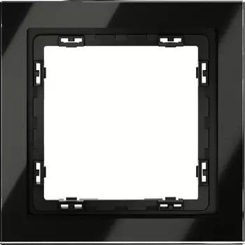 Рамка на 1 пост (черный, стекло) Voltum S70 VLS110108