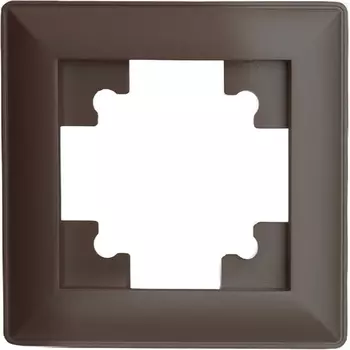 Рамка на 1 пост (коричневый) Stekker Катрин 39817