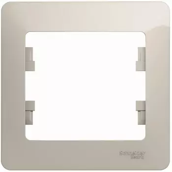 Рамка на 1 пост (молочный) Systeme Electric Glossa GSL000901