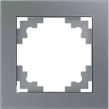 Рамка на 1 пост (серебро) Stekker Катрин 39531