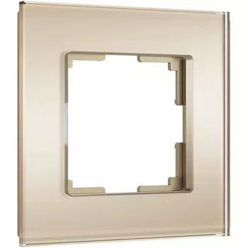 Рамка на 1 пост (шампань, стекло soft-touch) Werkel W0013111 (a064576)