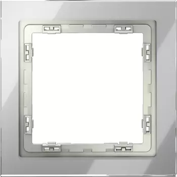 Рамка на 1 пост (сталь, стекло) Voltum S70 VLS110105
