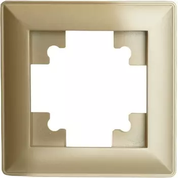 Рамка на 1 пост (золото) Stekker Катрин 49606