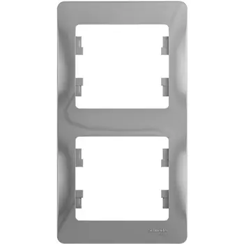 Рамка на 2 поста (алюминий) Systeme Electric GSL000306