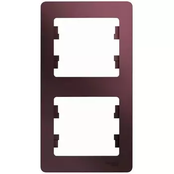 Рамка на 2 поста (баклажановый) Systeme Electric Glossa GSL001106