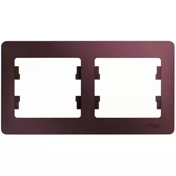 Рамка на 2 поста (баклажановый) Systeme Electric Glossa GSL001102