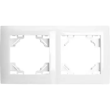 Рамка на 2 поста (белый) Stekker Эрна Элегант 49630